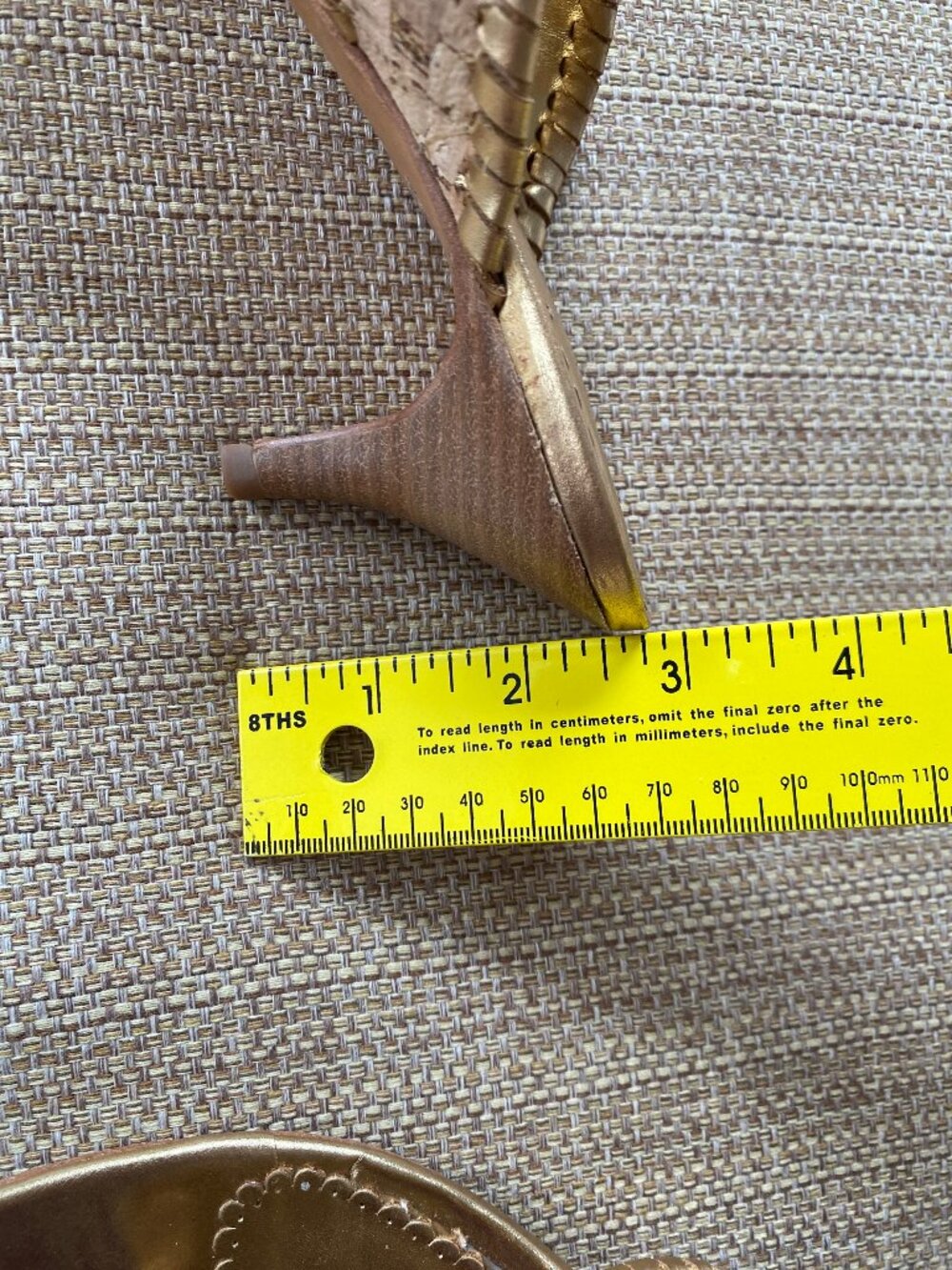 Jack Rogers Gold Cork Heel Sandals Size 8 - Picture 11 of 14